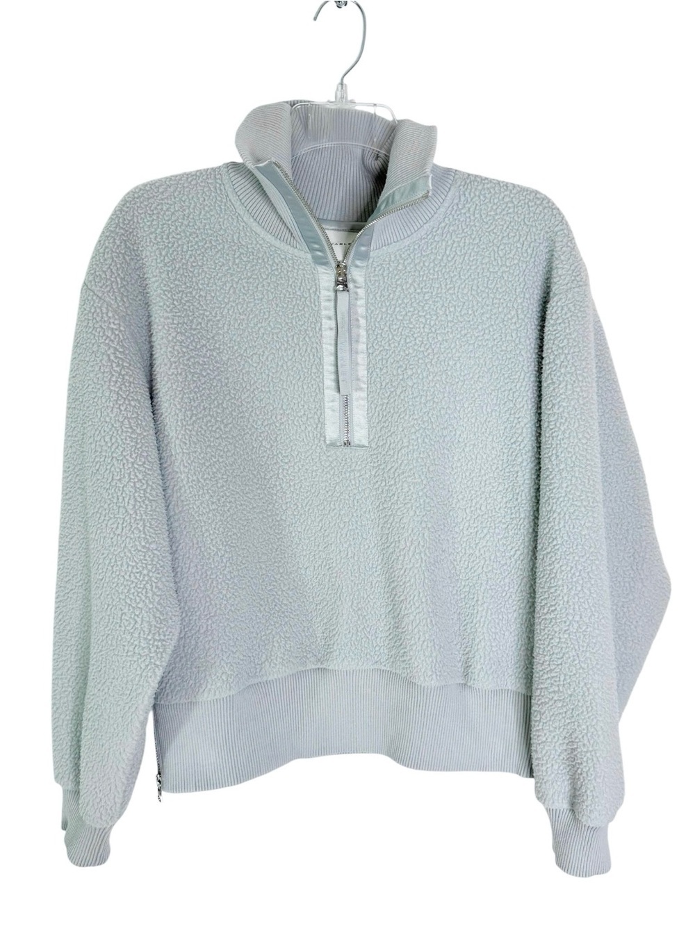 Varley Roselle Half-Zip Fleece Pullover Top Sweatshirt Pearl Blue Size S - Picture 6 of 15